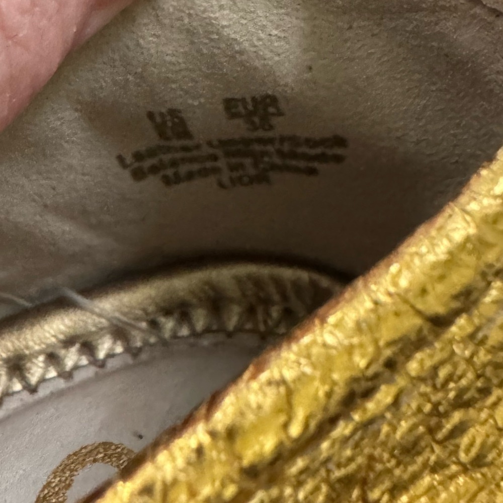 Sam Edelman Loafers Flats Gold Metallic size 5 Women’s - Picture 7 of 7
